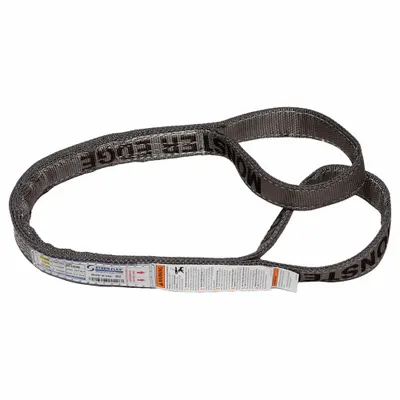 STREN-FLEX Web Sling: Type 3, Nylon, 12 ft Sling Lg, 12 in Eye Lg - Protected-Edge Nylon Flat-Eye Web Slings