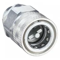 SNAP-TITE Hydraulic Quick Connect Hose Coupling: 3/8 in, Steel, 18.93 lpm Max. Flow Rate, Nitrile (MPN VHC6-6M)