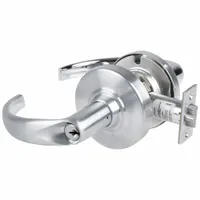 SCHLAGE ALX53P SPA 626 Office Lever Lockset in ALX Sparta design with satin chromium-plated steel finish. ADA compliant with F109 passage function for interior doors where locking is not required. Suitable for commercial office environments