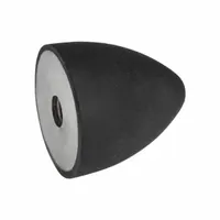 JW WINCO Vibration-Isolating Mount: Conical, Natural Rubber, Female x Non-Threaded Style (MPN 353-30-36-M8-E-55)