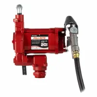 FILL-RITE Electric Drum Pump: 20 gpm Max. Flow Rate, 115 V AC, 1/3 hp HP, Pump with Hose & Nozzle (MPN FR700V)