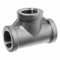 USA INDUSTRIALS Metal Pipe Tee: Tee, 3/8 in x 3/8 in x 3/8 in, Class 125, Chrome-Plated C89833 Brass (MPN ZUSA-PF-22706)