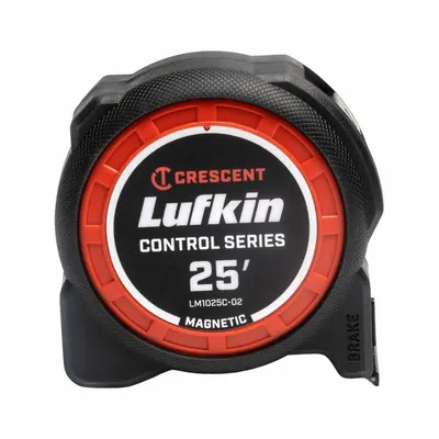 CRESCENT LUFKIN Tape Measure: Magnetic Single Hook Tip, 25 ft - Standard (Inch) Tape Measures