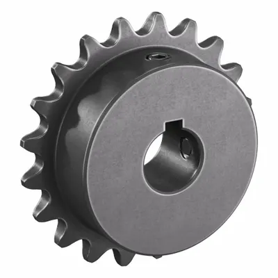 TSUBAKI Single Strand Sprocket: 35, For 3/8 in Chain Pitch, 5/8 in Bore Dia, 20 Teeth - Size 35 Fixed-Bore Roller Chain Sprockets