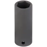 WESTWARD Impact Socket: 1/2 in Drive Size, Metric, 26 mm Socket Size, 6-Point, Deep, No Thin Wall (MPN 4LXL1)