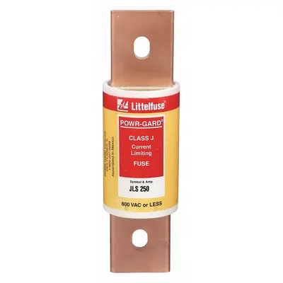 LITTELFUSE Fuse: JLS Series, Class J, Bolt-On Body, Fast-Acting, 250 A, 600 V AC - Fast-Acting Bolt-On Fuses