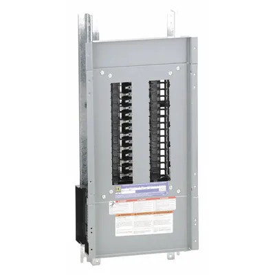 SQUARE D Panelboard Interior: 30 Spaces, 100 A Amps, Aluminum, QHB/QOB/QOB-VH, 27 in Ht - Square D NQ Main Lug, Convertible Panel Interiors