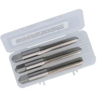 CHICAGO-LATROBE Tap Kit: 1/4"-20 UNC, H3 / 3B, 3 Flute - Three-Piece Hand Tap Sets