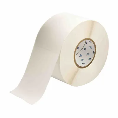 BRADY Pre-Cut Label Stock Roll: 6 in x 4 in, Acrylic, Permanent Adhesive, 1,000 Labels - Brady Thermal Transfer Precut Label Rolls