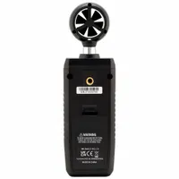 EXTECH Anemometer: 1 fpm Air Velocity Resolution, Rotating Vane, Air Velocity/Temp, Over 100 fpm (MPN AN250W)