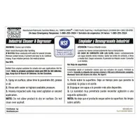 Secondary container label for identifying bottles or jugs containing Crystal Simple Green Industrial Cleaner & Degreaser. Measures 6 inches wide, sold in a pack of 10. Used in industrial and janitorial settings to comply with workplace labeling requirements