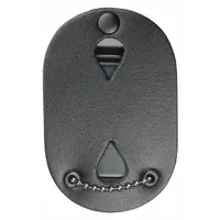 HEROS PRIDE Badge Holder: 2 1/2 in x 3 3/4 in, Black, Leather (MPN 9143V)