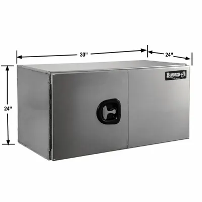 BUYERS PRODUCTS Underbody: Underbody Truck Box, Double Barn Doors Door, 24 in Overall Dp - Double Barn-Door Boxes