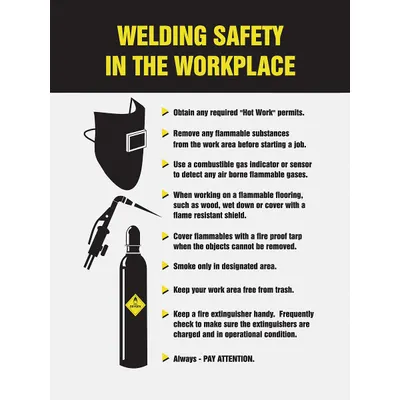 ACCUFORM Welding Safety In The Work Place Poster - Welding Safety In The Work Place Posters