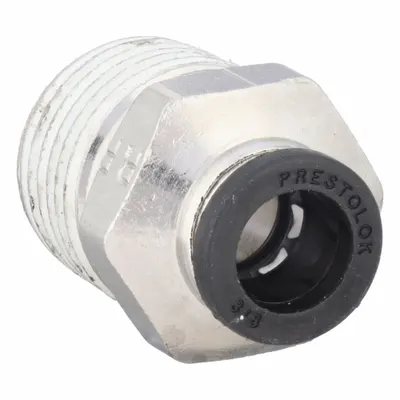 PARKER Nickel-Plated Brass Push-to-Connect x MNPTF Tube Fitting - Nickel-Plated Brass Tube Fittings