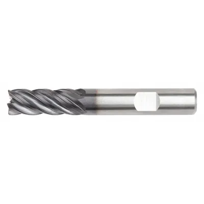 WIDIA HANITA Corner Radius End Mill: Carbide, AlTiN Coated, 5 Flute, 16 mm Mill Dia - Fast-Cutting Carbide Corner-Radius End Mills for Stainless Steel & Super Alloys
