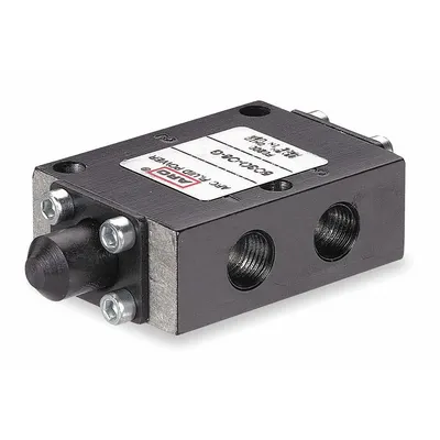 ARO Manual Air Control Valve: 50, Three-Way / Two-Position, Cam Stem, Black - ARO 50 Series Manual Air Control Valves