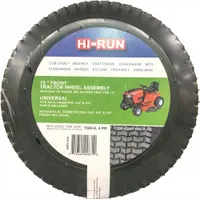 HI-RUN Tires and Wheels: 15X6.00-6 Tire Size, Lawn Mower Tire, SU12, 570 lb Wt Capacity (MPN AWD1009)
