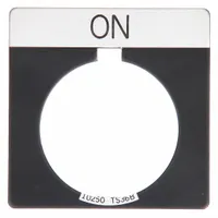 Legend Plate: 30 mm Panel Mounting Size, Square, 1 3/4 in Overall Ht x 1 3/4 in Overall Wd (MPN 10250TS25)