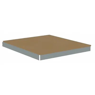 TENNSCO Shelf: 42 in x 30 in, 2,250 lb Load Capacity, Particleboard, Gray - Particleboard Decking Shelf Kits for Boltless Shelving