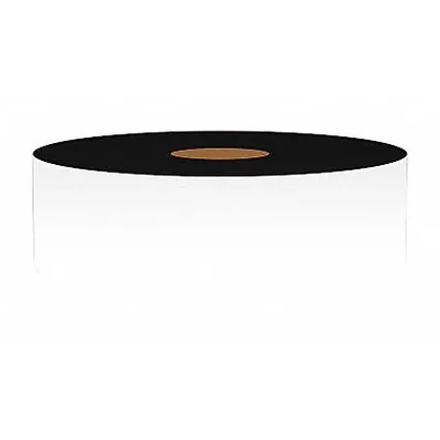 VNM SIGNMAKER Continuous Label Stock: 1 in x 50 ft, Vinyl, White (Gloss) - VnM Signmaker Thermal Transfer Continuous Label Rolls