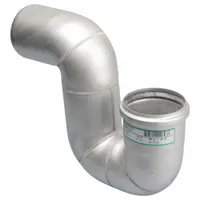 BLUCHER Trap: Stainless Steel, Unfinished, Silver, 2 in Nominal Pipe Size, 7 7/8 in Overall Lg, Slip (MPN PT-2)