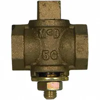 A.Y. MCDONALD Gas plug valve: 1 in Pipe Size, FNPT x FNPT, Brass, For Media LP Gas/Natural Gas (MPN 10596 1")