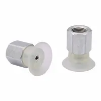 SCHMALZ Vacuum Pad Assembly: Flat, G1/8 in Vacuum Port, 33.3 mm Pad Dia, Food Grade Silicone Rubber (MPN 10.01.01.14101)