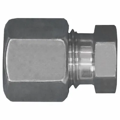 BRENNAN INDUSTRIES Compression Fitting Plug: 8 mm OD size, M16x1.5 Thread Size, Compression - Flareless Bite-Type Stainless Steel Compression Fittings