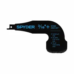 Reciprocating saw attachment for removing grout from tile joints. Fits grout lines from 3/16-inch to 3/4-inch wide. Features a 5 3/4-inch long alloy steel blade. Suitable for renovation and tile repair projects.