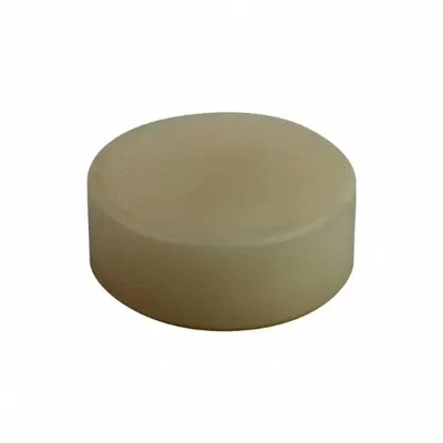 KIPP Rear-Mount Acetal Insert with Flat Face, 20 mm Dia, M6 Thread, 12 mm Height - Rear-Mount Acetal Inserts with Flat Face