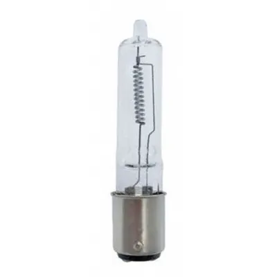 GE LAMPS Halogen Bulb: Halogen, Double Contact Bayonet (BA15d), (T) Tubular, T4 - BA15d Double-Contact Bayonet Base Lamps