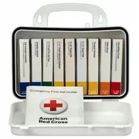 FIRST AID ONLY First Aid Kit and Housing: Gen Purpose, 10 People Served, 65 Components, Plastic (MPN 238-AN)