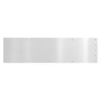 ROCKWOOD Door Kick Plate: 36 in Wd, 8 in Ht, Aluminum (MPN 2RFZ8)
