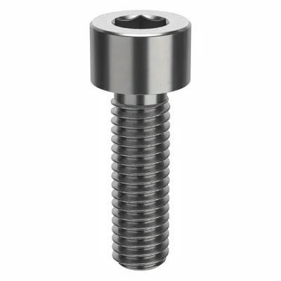 AMPG Socket Head Cap Screw: 3/8"-16 Thread Size, 1 1/4 in Lg, Std, Plain, Stainless Steel - Inch System Standard Socket Head Cap Screws