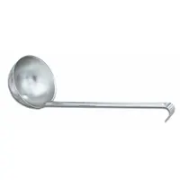 VOLLRATH Ladle: 6 oz Capacity, Stainless Steel, Silver, NSF Certified, 14 3/16 in Overall Lg, Mirror (MPN 46816)