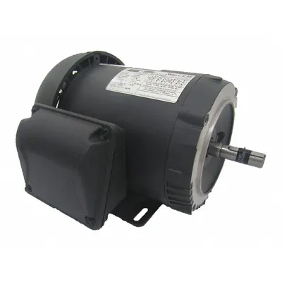 Dayton General Purpose Motor: C-Face/Rigid Base Mount, Totally Enclosed Fan Cooled - C-Face with Rigid Base 3-Phase General Purpose AC Motors