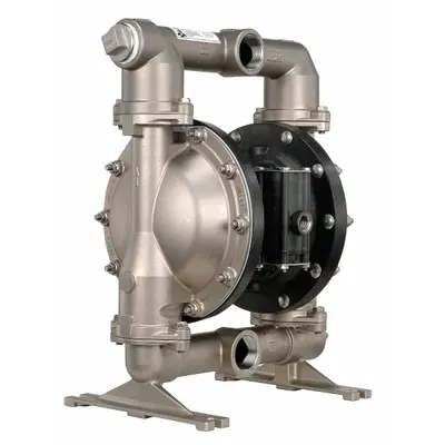 ARO Double Diaphragm Pump: 316 Stainless Steel Body, 1 1/2 in, NPT Connection - Stainless Steel Housing AODD Pumps