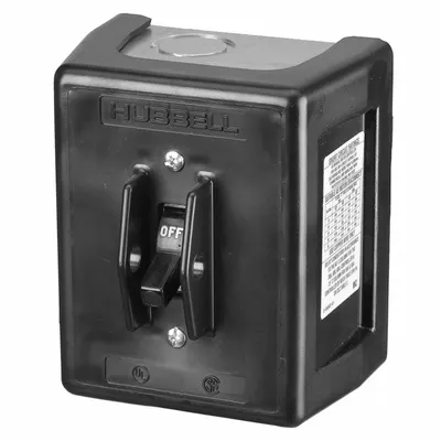 HUBBELL KELLEMS Manual Motor Switch: 3 Poles, 30 A, 1 NEMA Rating - Enclosed Manual Motor Switches