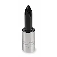 PROTO Socket Bit: 1/4 in Drive Size, Phillips Tip, #2 Tip Size, 1 13/64 in Overall Lg, Fixed Insert (MPN J4738)