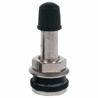 HALTEC Tire Valve: Clamp-In Valve, Clamp-In, 180° Valve Stem Angle, L-Shape, Std Bore Valve Size (MPN TV-416)