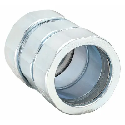 RACO Compression Coupling: Steel, 1 in Trade Size, 1 11/16 in Overall Lg, RMC - Compression Couplings