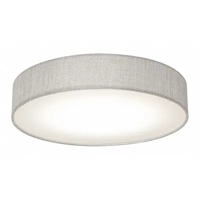 AFX INC. Flush Mount: 15 in Dia, Gray, 3 1/2 in Ht, 2,500 lm, 3000K/3500K/4000K - Ashland Flush-Mount Lights