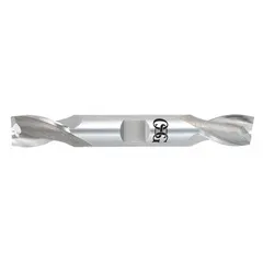 Double-end cobalt square end mill with 23 mm cutting diameter, 41.27 mm length of cut, and 149.2 mm overall length. Two-flute design provides efficient chip evacuation for general-purpose milling, slotting, and profiling in ferrous and non-ferrous metals.