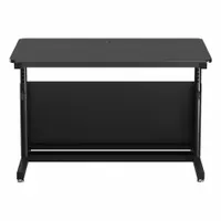 VERSADESK Standing Desk: Black, Wood, 60 in Overall Wd, 30 in Overall Dp, 36 in Max Desktop Ht (MPN CTL6030-BB)