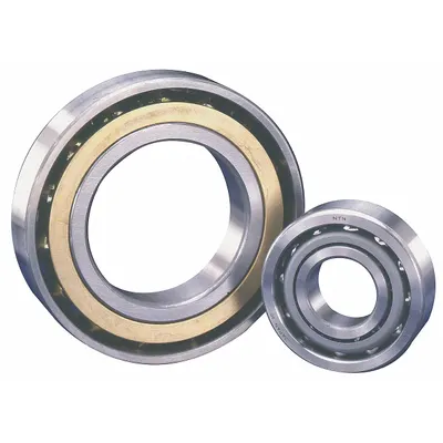 NTN Angular Contact Ball Bearing: 7408, 1 Row, 40°, Open, ABEC 1, Brass Cage - Single-Row Angular Contact Bearings