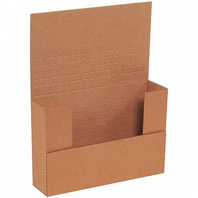 PARTNERS BRAND Easy-Fold Mailer, 9-1/2" x 6-1/2" x 2", Kraft, ECT-32-B, 50-Pack - Easy-Fold Mailers