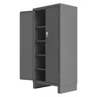 DURHAM MFG Storage Cabinet: 36 in x 24 in x 78 in, Swing Handle & Electronic Keypad/Card Reader (MPN 3702CX-BLP4S-95)
