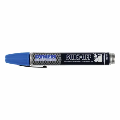 DYKEM Ink Industrial Marker: Remover Removable, 1.3 mm Tip Wd, Bullet Tip Shape - Detergent-Removable Ink Markers