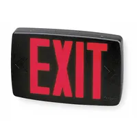Exit Sign: LED, Black, Red, 1 Faces, Ceiling, Not Battery Powered, Without Battery Backup (MPN LQM S 3 R 120/277 M6)